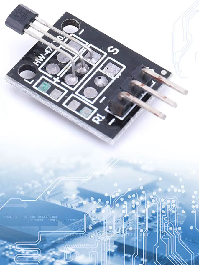 APWIKOGER KY-003 Hall-Magnetsensor-Modul A3144 magnetischer Schaltersensor in Schwarz kompatibel mit Arduino-Boards - Bild 5