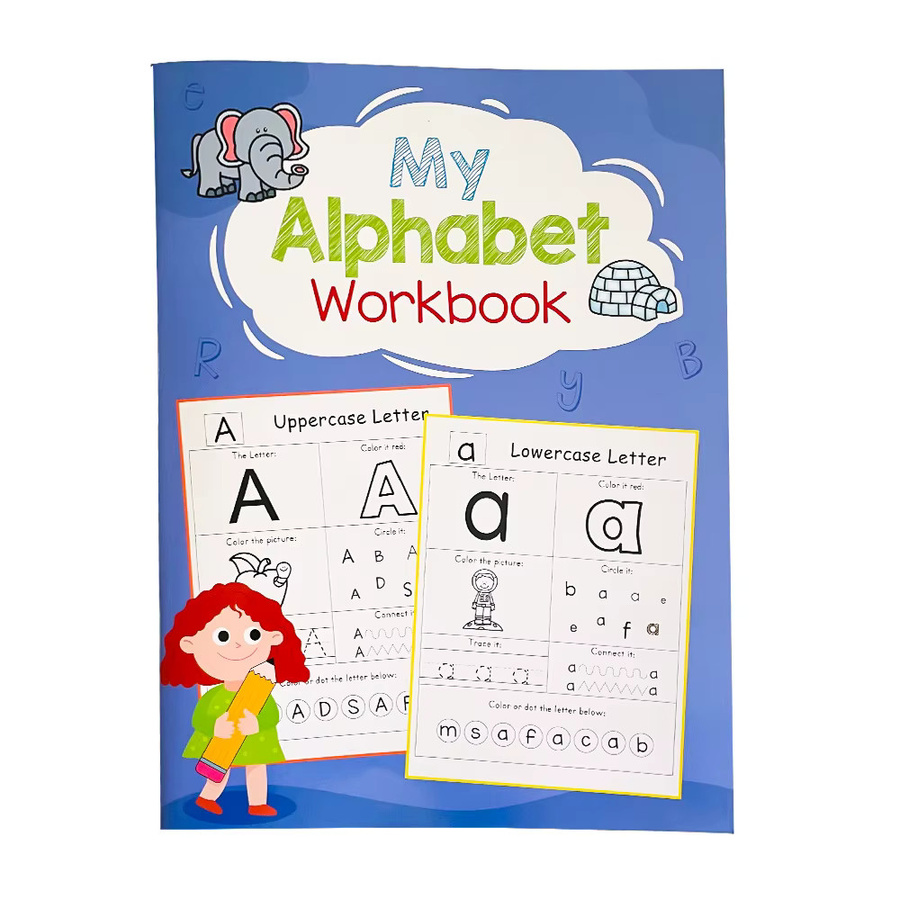 HMRANT Englisch Übungsarbeitsbuch Alphabet Phonics für Vorschule und Kindergarten mit 54 Seiten zum Lernen und Schreiben - Bild 2