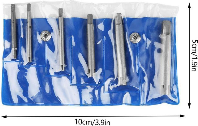 Neoglint Gewindebohrer Ausdreher Set aus Edelstahl in Silber, 6 Stück - Bild 1