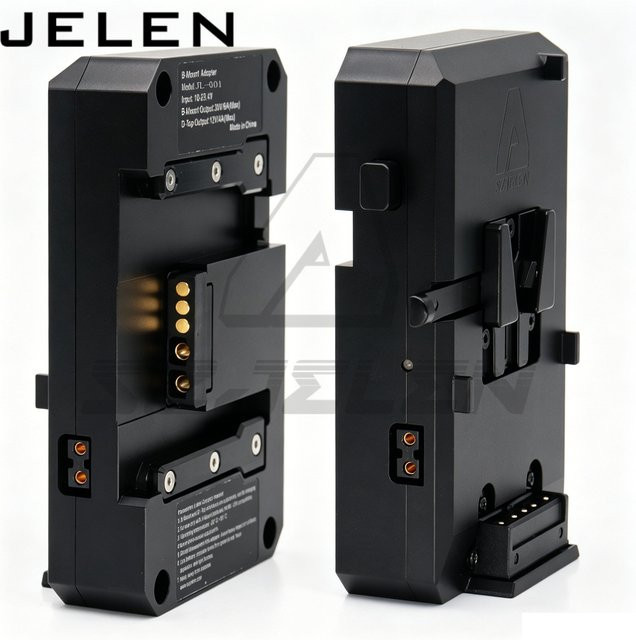 SZJELEN B-Mount-Adapter in Schwarz mit V-Mount-Batterieeingang 10-29,4 V und B-Mount-Ausgang 30 V/6 A für Arri Alexa 35, 35X und 265 - Bild 1