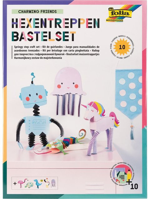 folia Charming Friends Hexentreppen Bastelset - Bild 1
