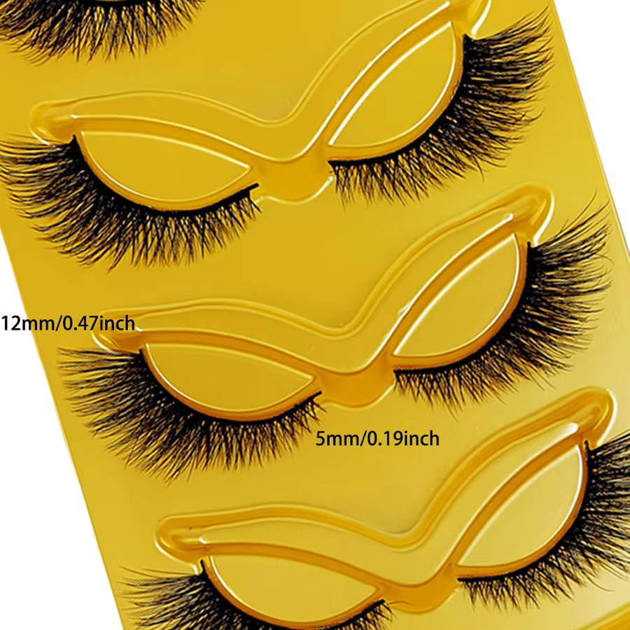 JIEFUXIN Falsche Wimpern, Black, Unisex - Bild 4
