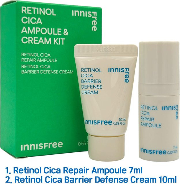 Innisfree Retinol Cica Ampulle & Creme Duo Kit, Unisex - Bild 1