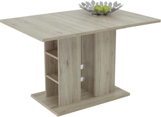 Esstisch Hela Steffi in Eiche Nachbildung, rechteckig, erweiterbar, B/T/H: 120 x 80 x 76 cm - Bild 1