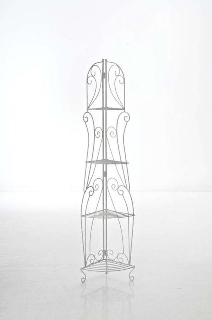 TPFGarden Standregal Irmi aus Metall in Antik-Weiß für Garten, Balkon und Terrasse, B/T/H: 40 x 30 x 154 cm - Bild 1