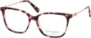 Ted Baker 9290 Korrektionsbrille, Vollrand, Quadratisch, Kunststoff, Damen, rot, braun - Bild 1