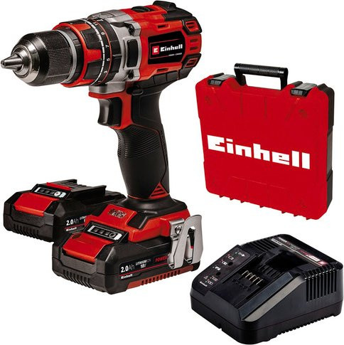 Einhell Power X-Change Akku-Schlagbohrschrauber TP-CD 18/50 Li-i BL in Rot/Schwarz mit 2 Akkus à 2,0 Ah und Ladegerät - Bild 2
