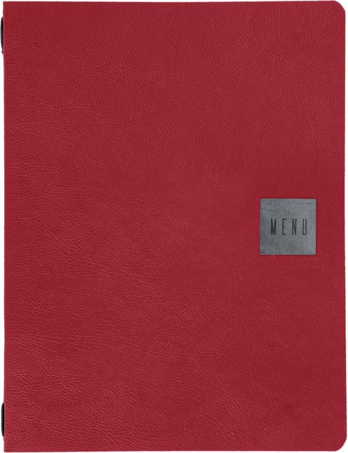 VEGA Speisekarte Abbotsford Menu in Rot, DIN A4, Breite: 24 cm, Höhe: 31,6 cm - Bild 1