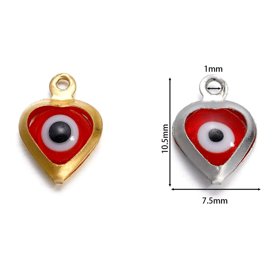 Charms Anschlüsse Evil Eye, Bicolor, Unisex - Bild 2