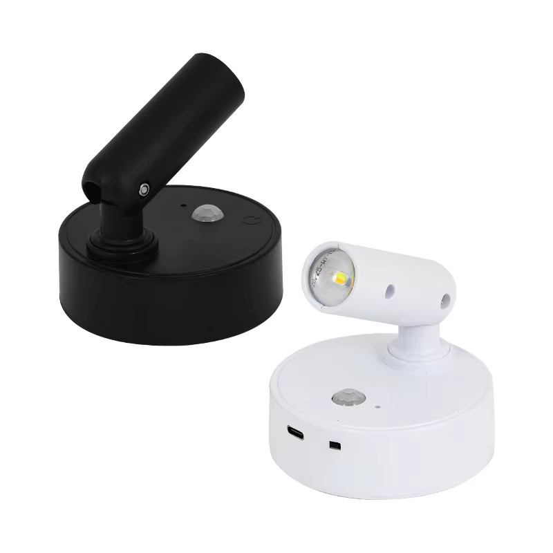 GGBEE Wiederaufladbarer LED-Strahler mit Fernbedienung und Bewegungssensor, RGBW Multicolour, Magnetische Wandlampe für Flur, Treppen, Schrank und Schlafzimmer - Bild 4