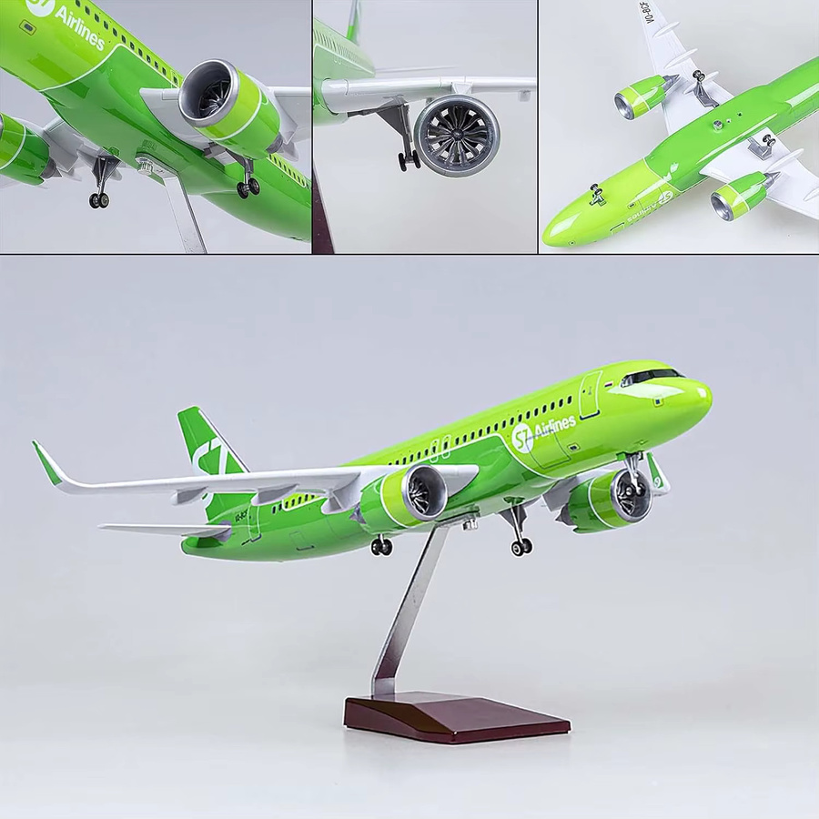 ZOCO A320 NEO Russische Siberia S7 Simulations-Passagierflugzeugmodell, 1:80 Maßstab - Bild 2