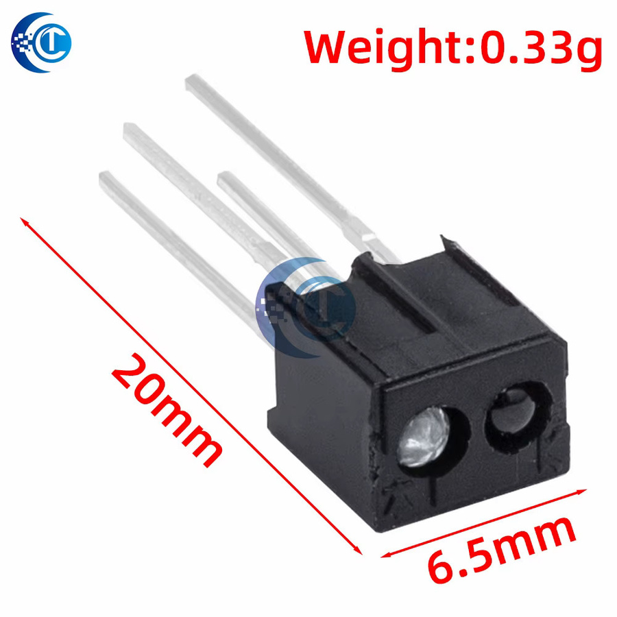 10 Stück EGBO rpr220 Optoelektronische Schalter reflektierende optische Kopplung Sensoren in Schwarz - Bild 2