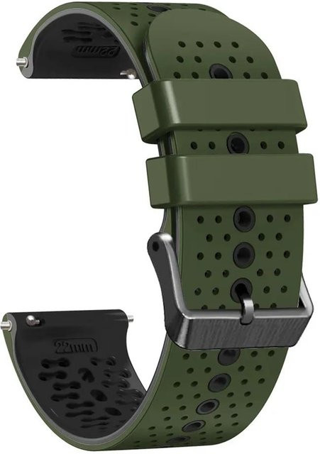 MY-CASE Uhrenarmband Silikon, 22mm, Schwarz, Unisex - Bild 1