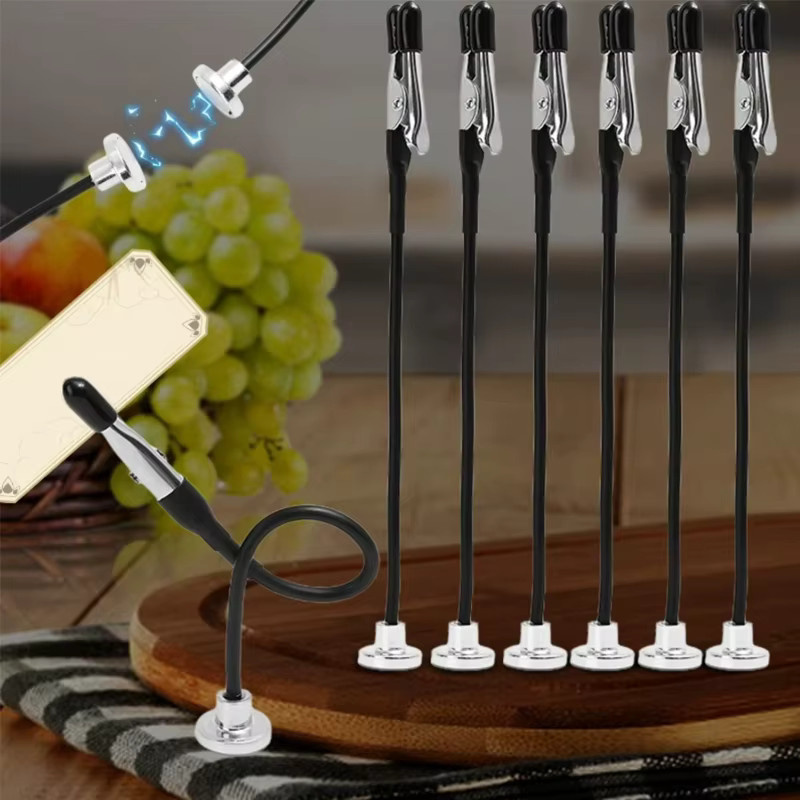 Magnetische flexible Krokodilklemmen aus Metall für DIY-Projekte, Notizkarten und Menühalter - Bild 4