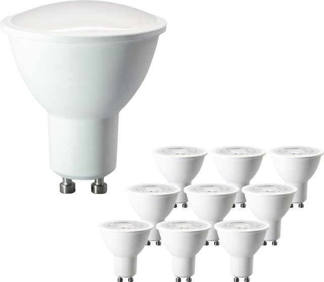 12er Set dimmbare GU10 LED-Spotlampen mit verschiedenen Farbtemperaturen und Leistungen in Weiß - Bild 1