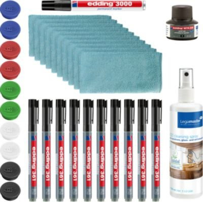 Legamaster Lerntafel Nachfüllset Fluid mit 33 Teilen in verschiedenen Farben für lackierte und emaillierte Stahltafeln - Bild 1