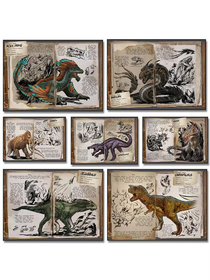 Modulare Leinwand Potdemiel Ark Survival Evolved Dinosaurier Poster Moderne Wandkunst im Landscape Format - Bild 4