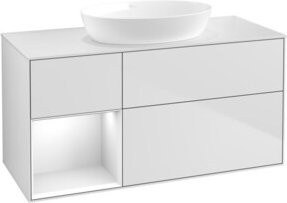 V&B Waschtischunterschrank Finion in Weiß lackiert, Breite: 120 cm, Tiefe: 50,1 cm, Höhe: 50,1 cm - Bild 1
