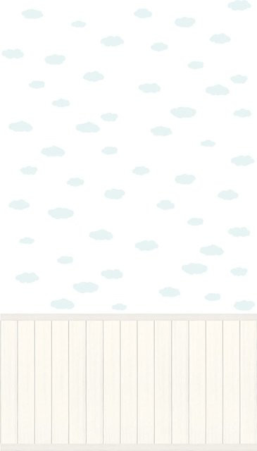 A.S. Création Vliestapete Wallpanel Wolken in Weiß - Bild 1