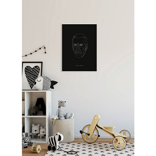 Disney Star Wars Dooku Poster Wandbild Schwarz-Weiß B: 40 cm, H: 50 cm - Bild 3