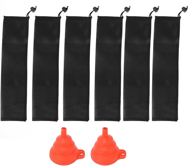 CosyHome Vogelfutter Futterspender in Schwarz mit faltbarem Futtertrichter und Netzsocken für Distelsamen und Finken - Bild 1