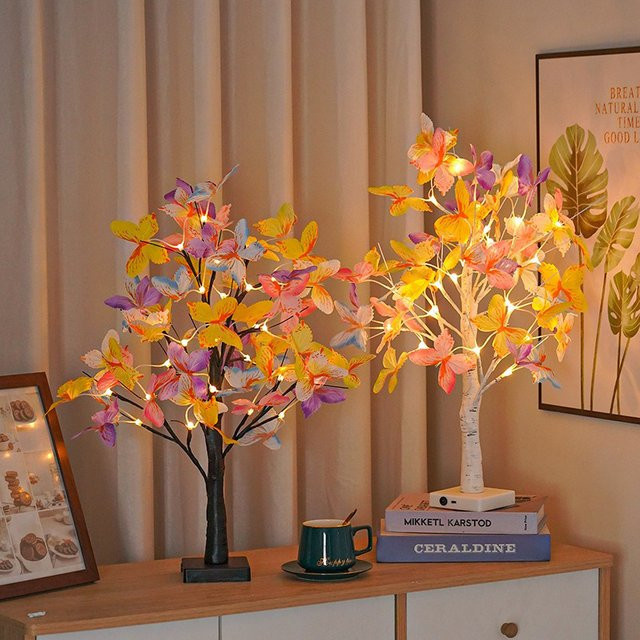 Wiederaufladbares LED-Nachtlicht von lyfs in Multicolour für DIY-Dekoration und Tabletop-Bonsai-Bäume - Bild 1
