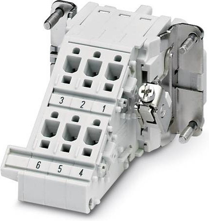 Phoenix Contact Klemmenadapter HC-B 6-A-DT-PEL-F in Weiß, 5 Stück - Bild 1