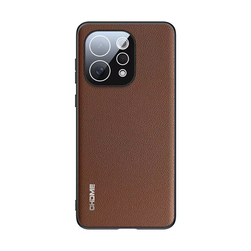Business Retro Nappa-Leder Handyhülle für Vivo V70 X300 Ultra FE X300 Pro X200 Pro Mini IQOO 15 Ultra mit Objektivschutzfolie in Rot und Braun - Bild 2