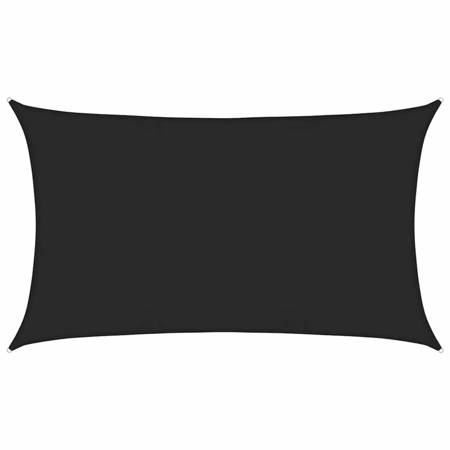 Furnicato Sonnensegel aus HDPE in Schwarz, Rechteckig, B x T: 8 x 5 m mit 90% UV-Schutz - Bild 2