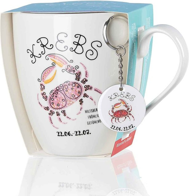 Ritzenhoff & Breker Jumbotasse Krebs Astro Weiß, 650 ml - Bild 1
