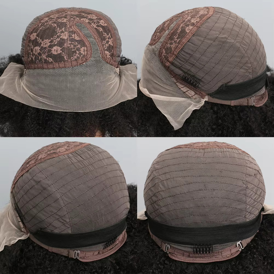 NY Afro-Perücke, Echthaar-Lace-Front-Perücke, 250 % Dichte, Damen - Bild 2
