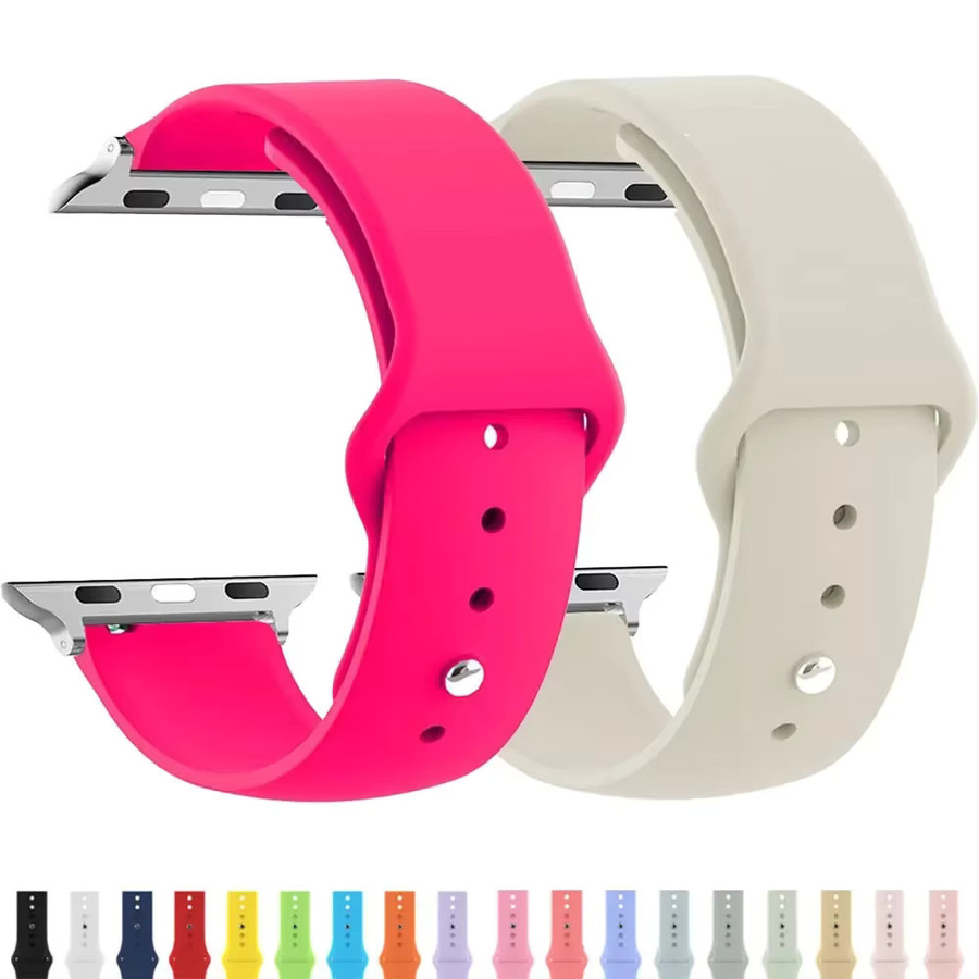Uhrenarmband Silikon, Bunt, Unisex - Bild 1