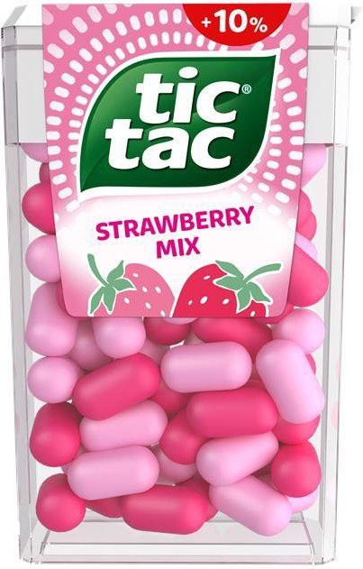 Tic Tac Erdbeer-Mix Erdbeergeschmack Dragées 54 g - Bild 1
