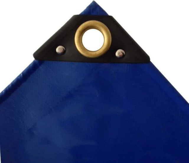 Boni-shop PVC Abdeckplane Blau Wasserdicht und Reißfest, B/T: 6 x 10 m, 650g/m² - Bild 1