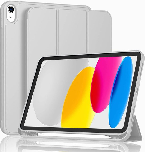 Magnetische Schutzhülle für iPad und iPad Pro mit Stifthalter von Cnaouey in Blau - Bild 1