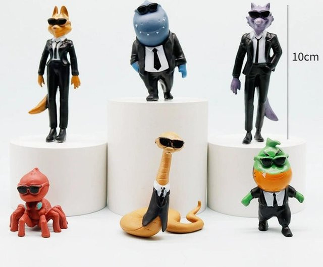 Die Gangster Actionfigur Tiere, 6-teiliges Set, ab 14 Jahren - Bild 1