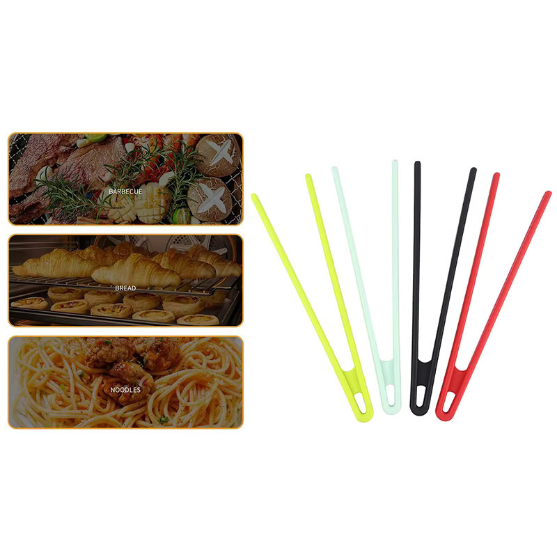 Rutschfeste Silikon Kochclip Klemme in Grün als praktische Küchenzange für Toast, Grill und Salat - Bild 3