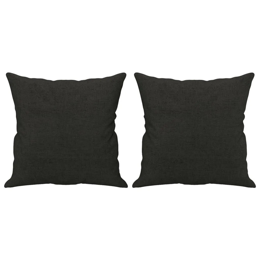 vidaXL Zierkissen Set aus Stoff in Schwarz, 2 Stück, B/T/H: 40 x 40 x 40 cm - Bild 2
