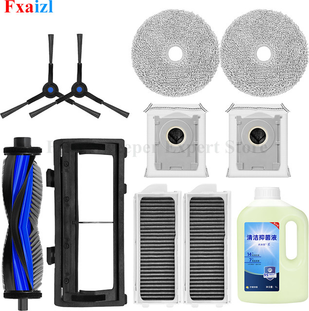 Ecovacs Deebot Mini Zubehör-Set mit Staubbeuteln, Hauptseitenbürste, HEPA-Filtern und Mopp - Bild 1
