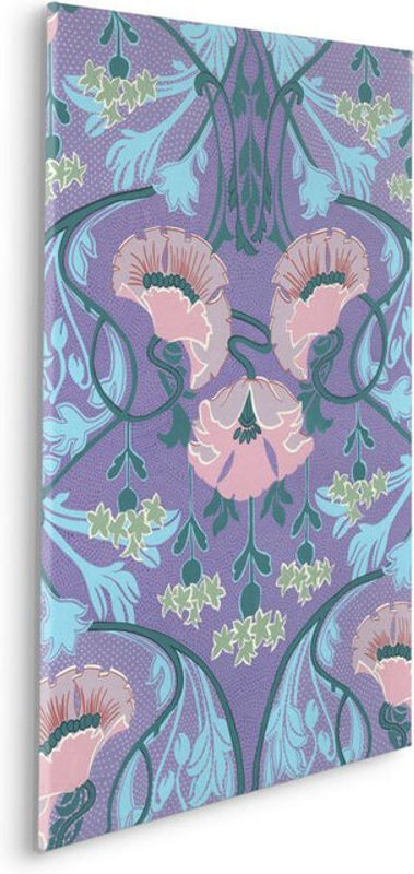 Komar Canvasbild Mandala Mauve - Leinwand im Querformat mit floralem und abstraktem Design in Lila und Mehrfarbig - B: 90 cm, H: 60 cm - Bild 1