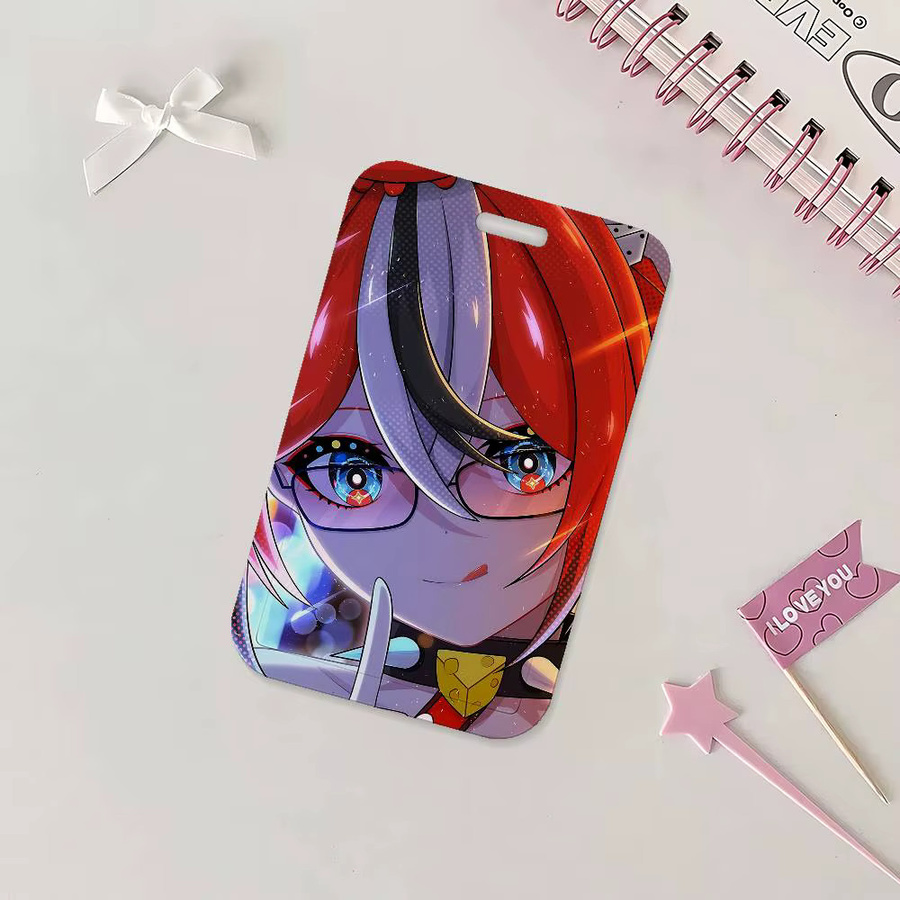 Bilibili Cartoon H-Hakos B-Baelz Ausweishalter mit Umhängeband für Büro und Schule in Multicolour - Bild 4
