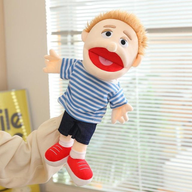 Yiran Health & Beauty Familien-Handpuppen-Set, 6 Charaktere, Plüsch / Textil, bunt / mehrfarbig, 38cm - Bild 1