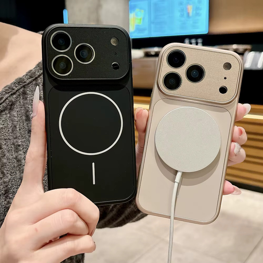 Stoßfeste magnetische Schutzhülle von aierkeba für iPhone 17 16 15 14 13 Pro Max in Weiß mit MagSafe Unterstützung für kabelloses Laden - Bild 2
