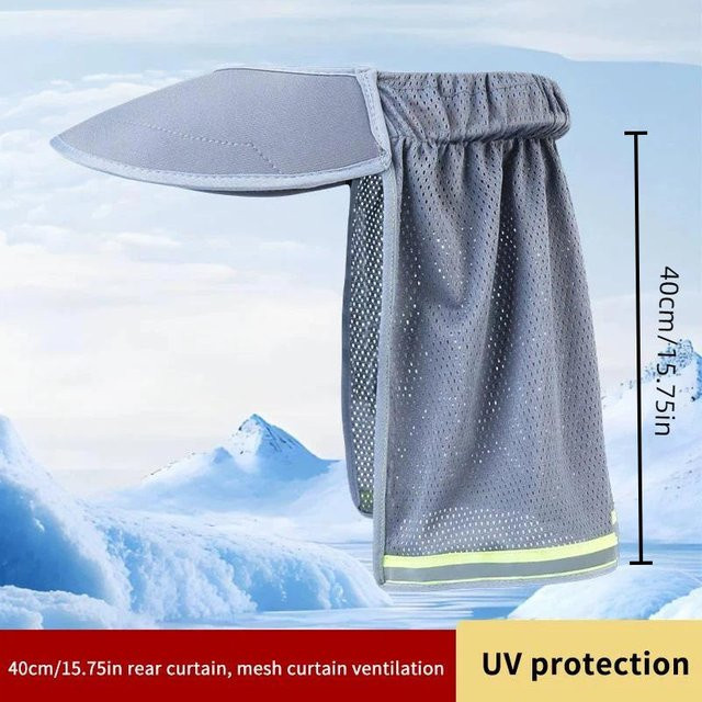 Royalty And Power Sommer-Sonnenschutz-Sicherheitshelm mit Nackenschutz und reflektierenden Streifen in Grau - Bild 1