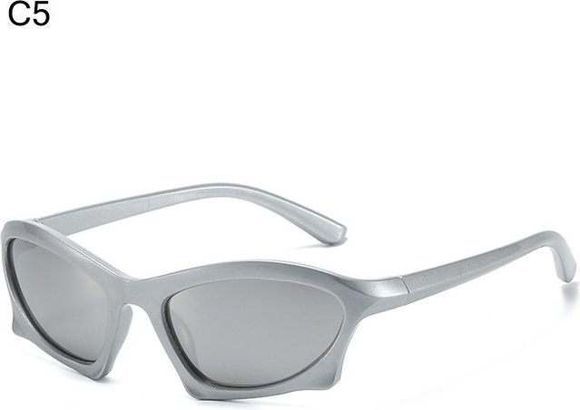 Sonnenbrille Cat-Eye, Kunststoff, Vollrand, grau, Unisex, polarisiert - Bild 1