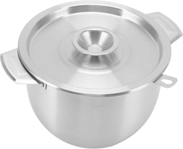 Fishine Haushaltsölfiltertopf aus Edelstahl mit feinem Sieb, Silber, 2,8 l - Bild 1