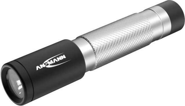 Ansmann LED Taschenlampe Daily Use 50B, schwarz-grau, Aluminiumgehäuse, Länge: 8,5 cm, Durchmesser: 1,8 cm - Bild 1