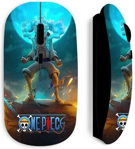 Kabellose Maus Maniacase One Piece Luffy in Schwarz und Multicolour mit USB-C Anschluss - Bild 1