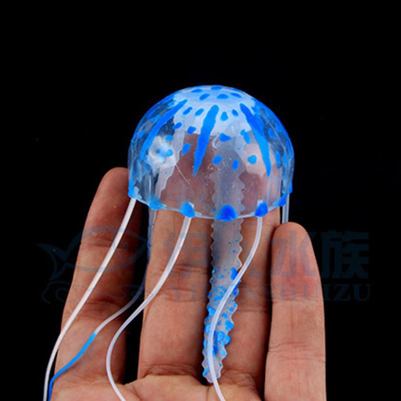 Happies Leuchtende Quallen Aquarium Dekoration Unterwasser Ornament Miniatur Figuren - Bild 3