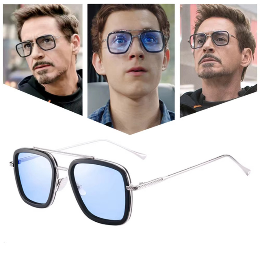 Sonnenbrille quadratisch, Vollrand, schwarz, Unisex - Bild 2